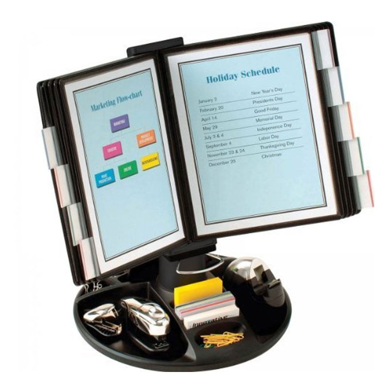 Executive Document Holder with Supply Trays